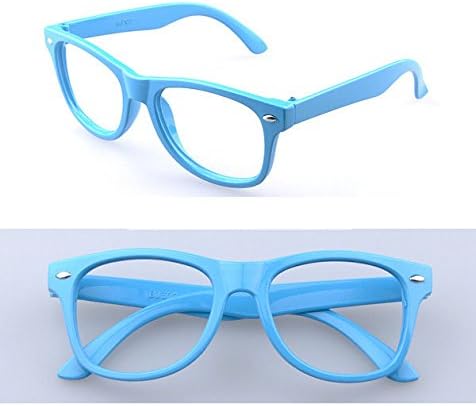 Kaptin 6 Pack Retro Children Stylish Cute Glasses Frame Without Lenses, Childrens Fake Eye Glasses