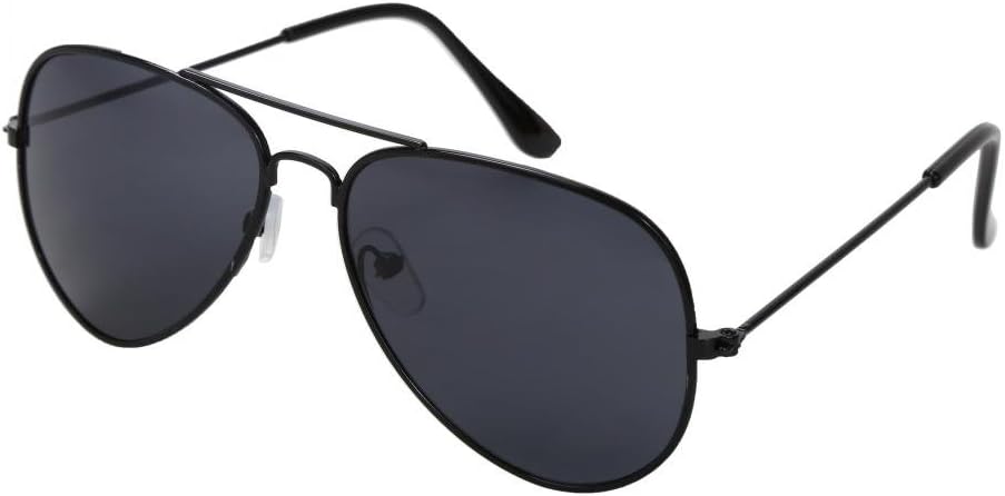 Kids Aviator Sunglasses for Boys Girls, Reflective Metal Frame