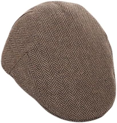 Boys Kids Herringbone Tweed Newsboy Cap Toddler Dress Up Fedora 4-9T