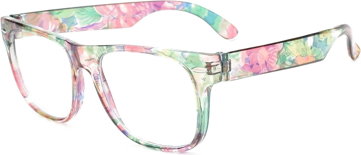 OWL Kids Clear Lens Colored Glasses Protect Child's Eyes from UVB UVA
