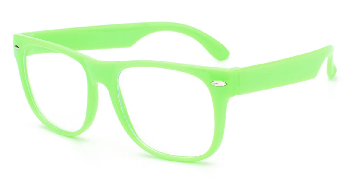 OWL Kids Clear Lens Glasses – Non-Prescription UV400 Eyewear for Children, Colorful Frames (Ages 3+)
