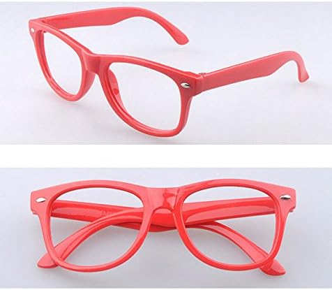 Kaptin 6 Pack Retro Children Stylish Cute Glasses Frame Without Lenses, Childrens Fake Eye Glasses