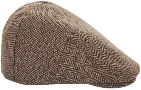 Boys Kids Herringbone Tweed Newsboy Cap Toddler Dress Up Fedora 4-9T