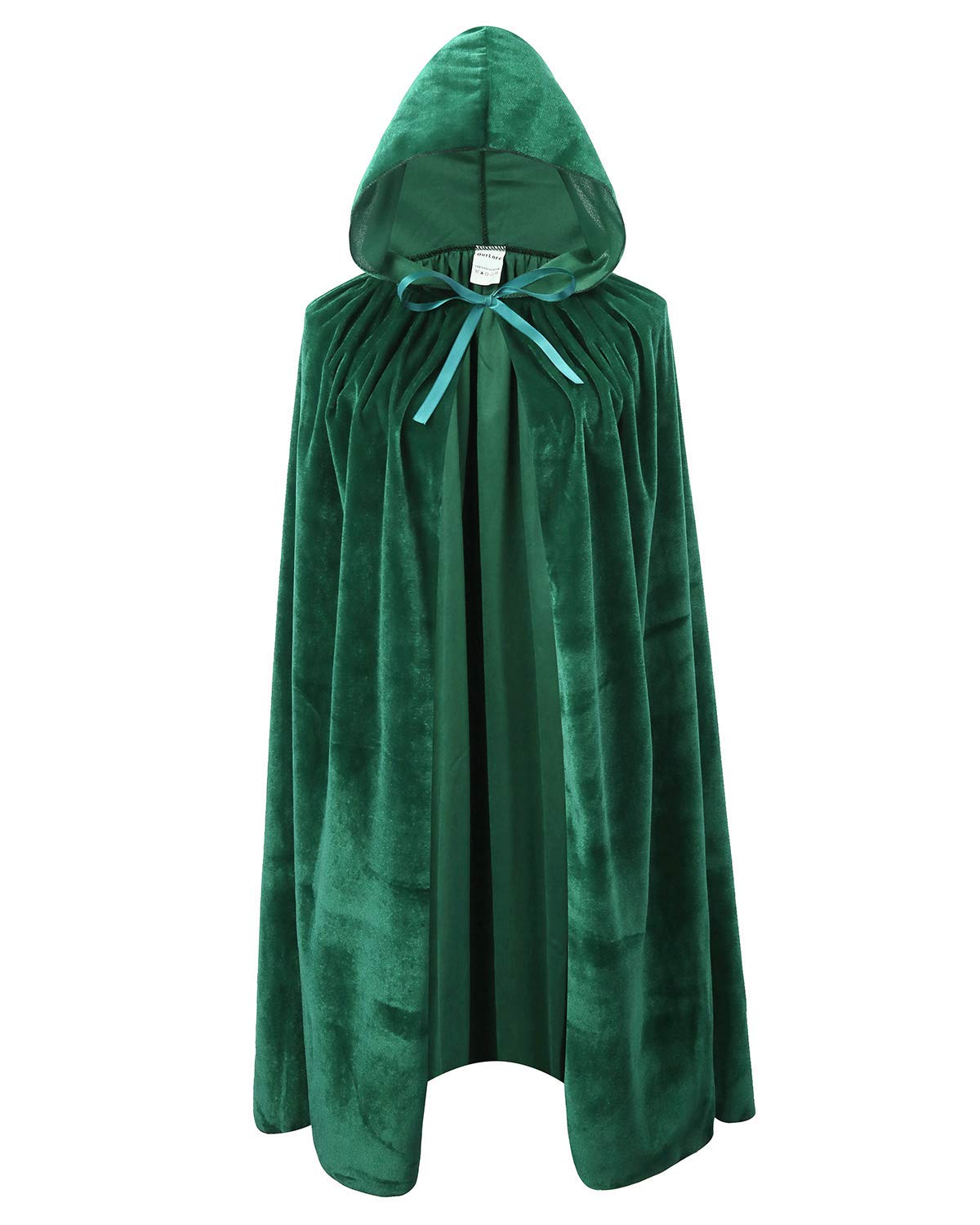 OurLore Kids Velvet Cape Cloak With Hood Unisex-Child Cosplay Halloween Christmas Costume