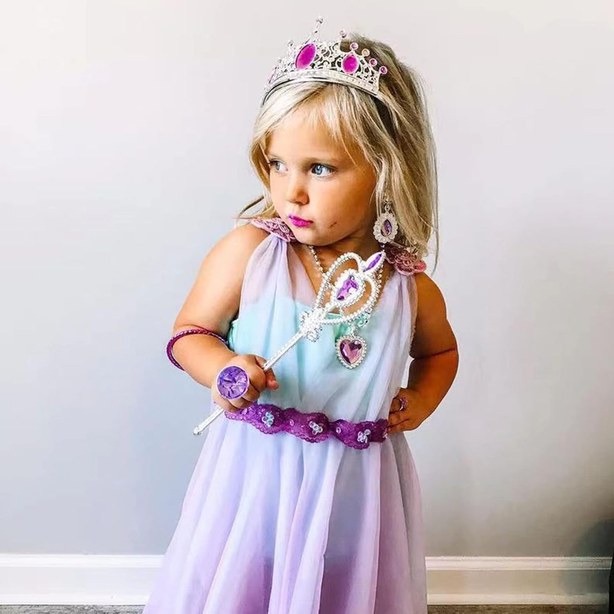 Tagitary 48-Piece Princess Dress-Up Jewelry Toy Set for Girls