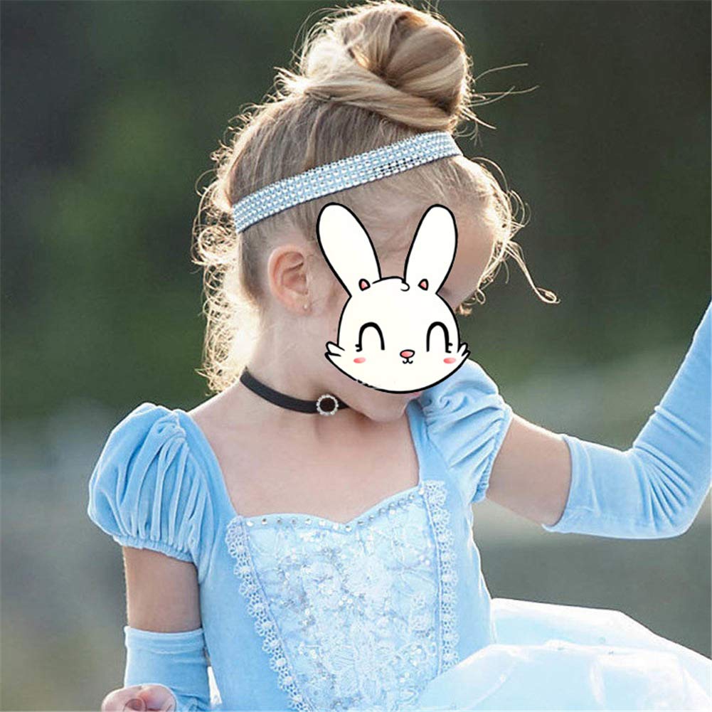 JiaDuo Girls Costume Elastic Headband Choker Princess Dress Up Accessories