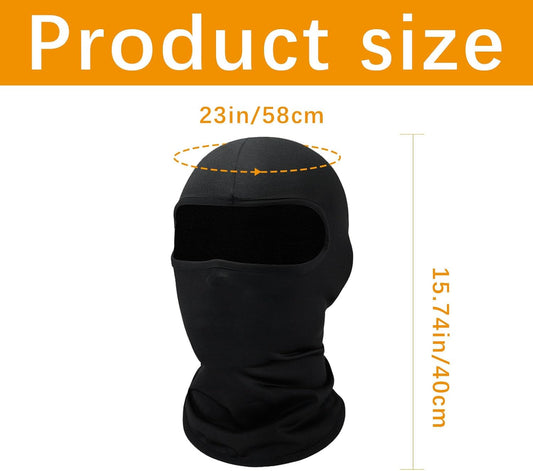 15 Pack black Ski Mask for Men Balaclava,Summer Cooling Neck Gaiter UV Protector Ski Scarf for Women Sports mask