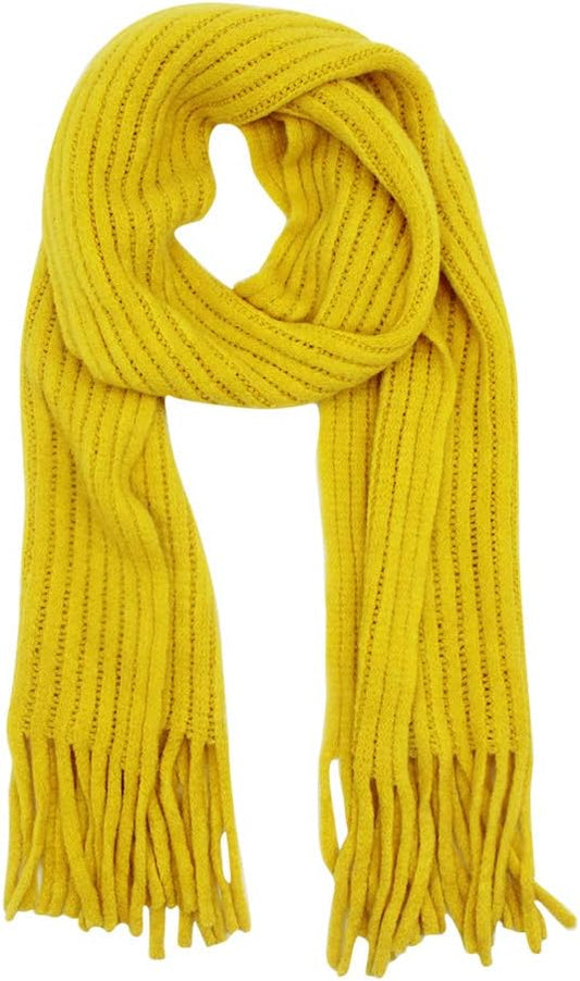 ZGMYC Kids Tassel Scarf Soft Warm Knitted Winter Scarves for Boys Girls