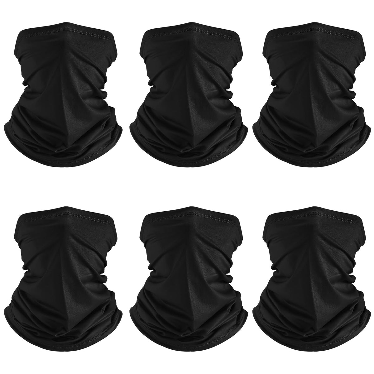 Geyoga 6 Pcs Neck Gaiter Cooling Face Bandana Mask for Men