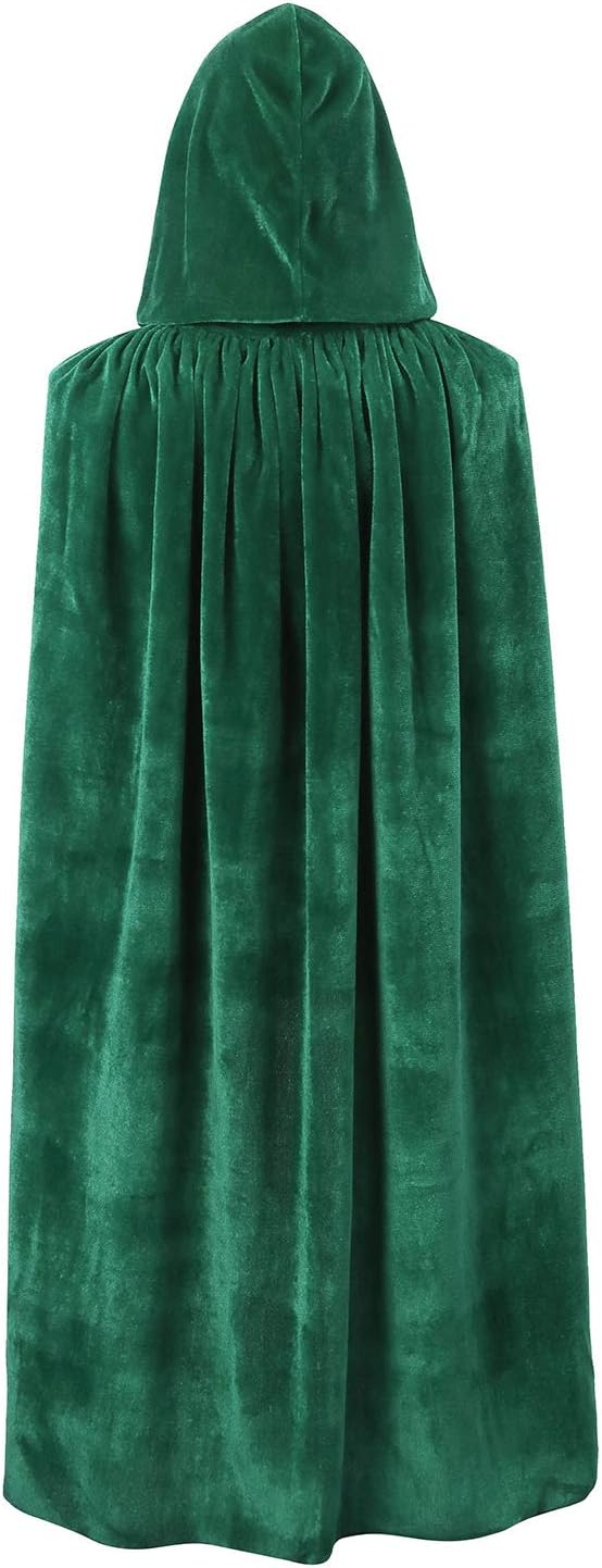 OurLore Kids Velvet Cape Cloak With Hood Unisex-Child Cosplay Halloween Christmas Costume
