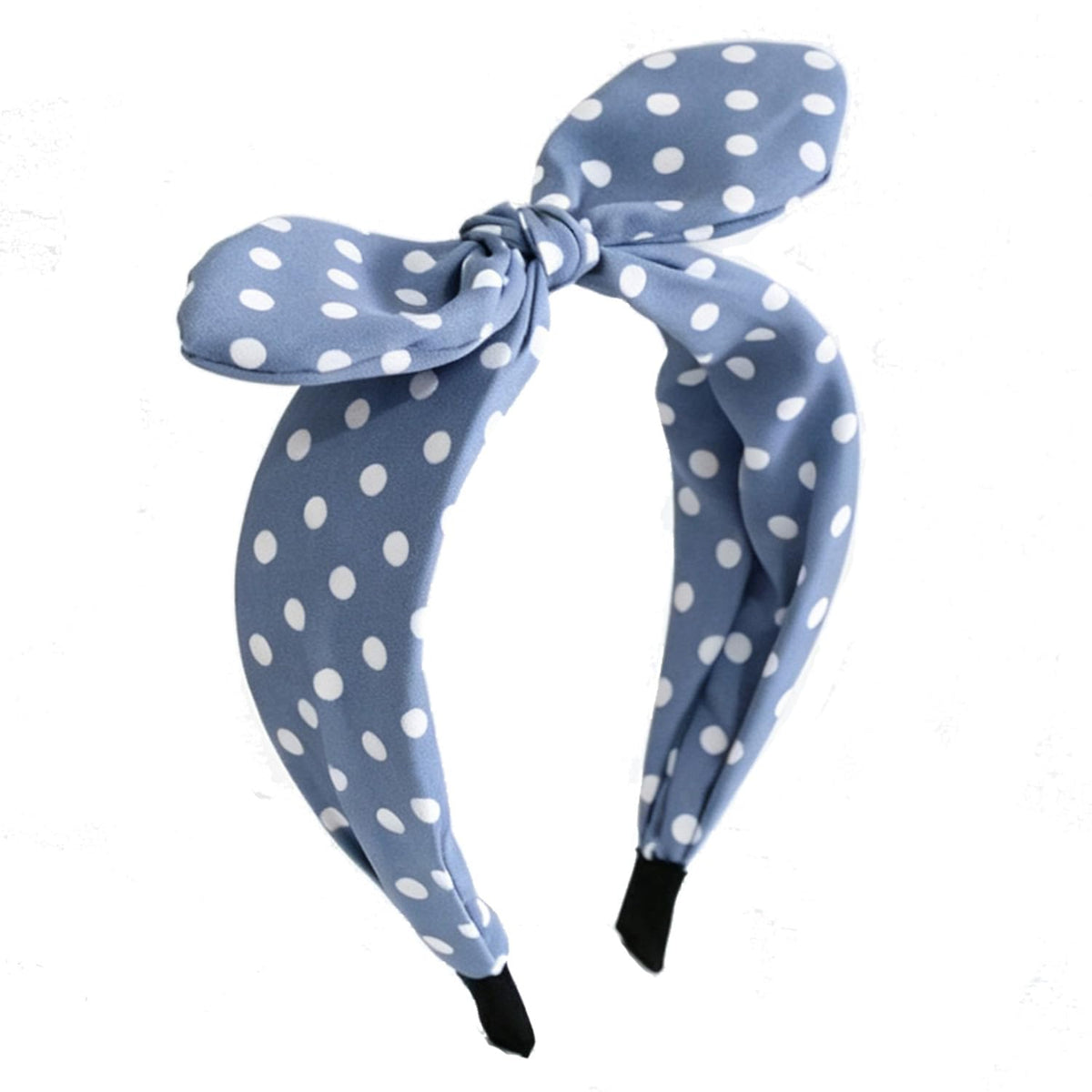 Black Polka Dot Bow Headbands Cute Halloween Headbands 50s Costume Retro Party Hair Accessories for women and girls