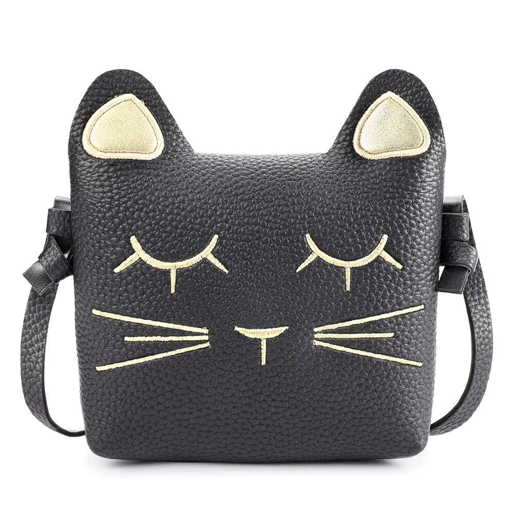 mibasies Kids Cat Purse for Little Girls Toddlers Wallet Crossbody Bag
