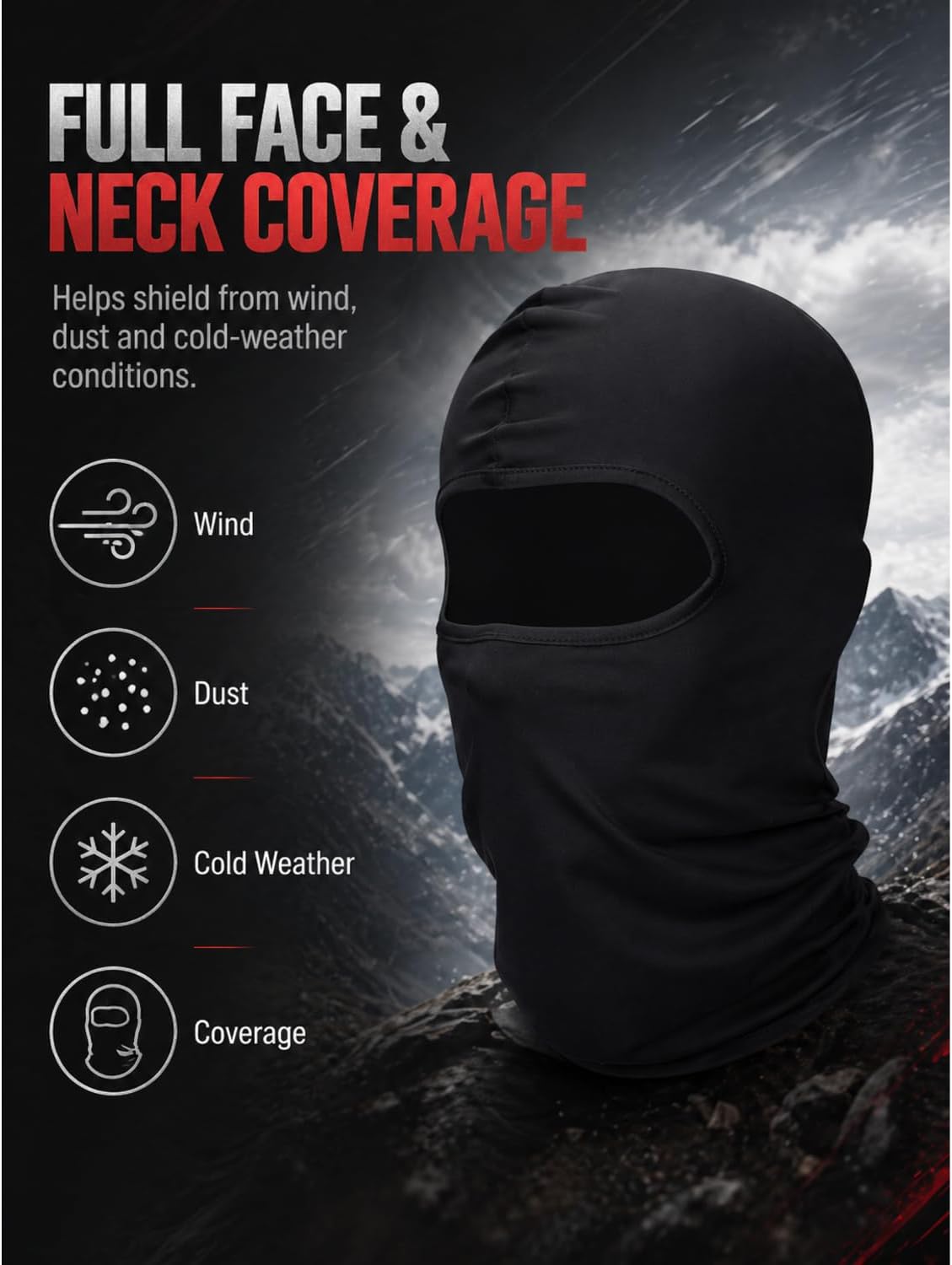 SATINIOR 9 Pack Balaclava Ski Mask Winter Hood Men