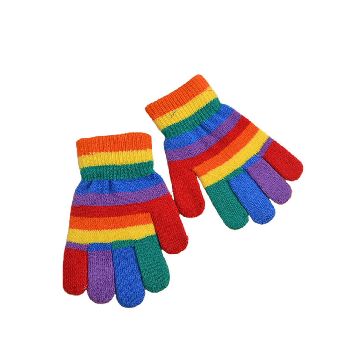 Kids Arm Warmers Gloves Girls Arm Gloves Striped And Rainbow