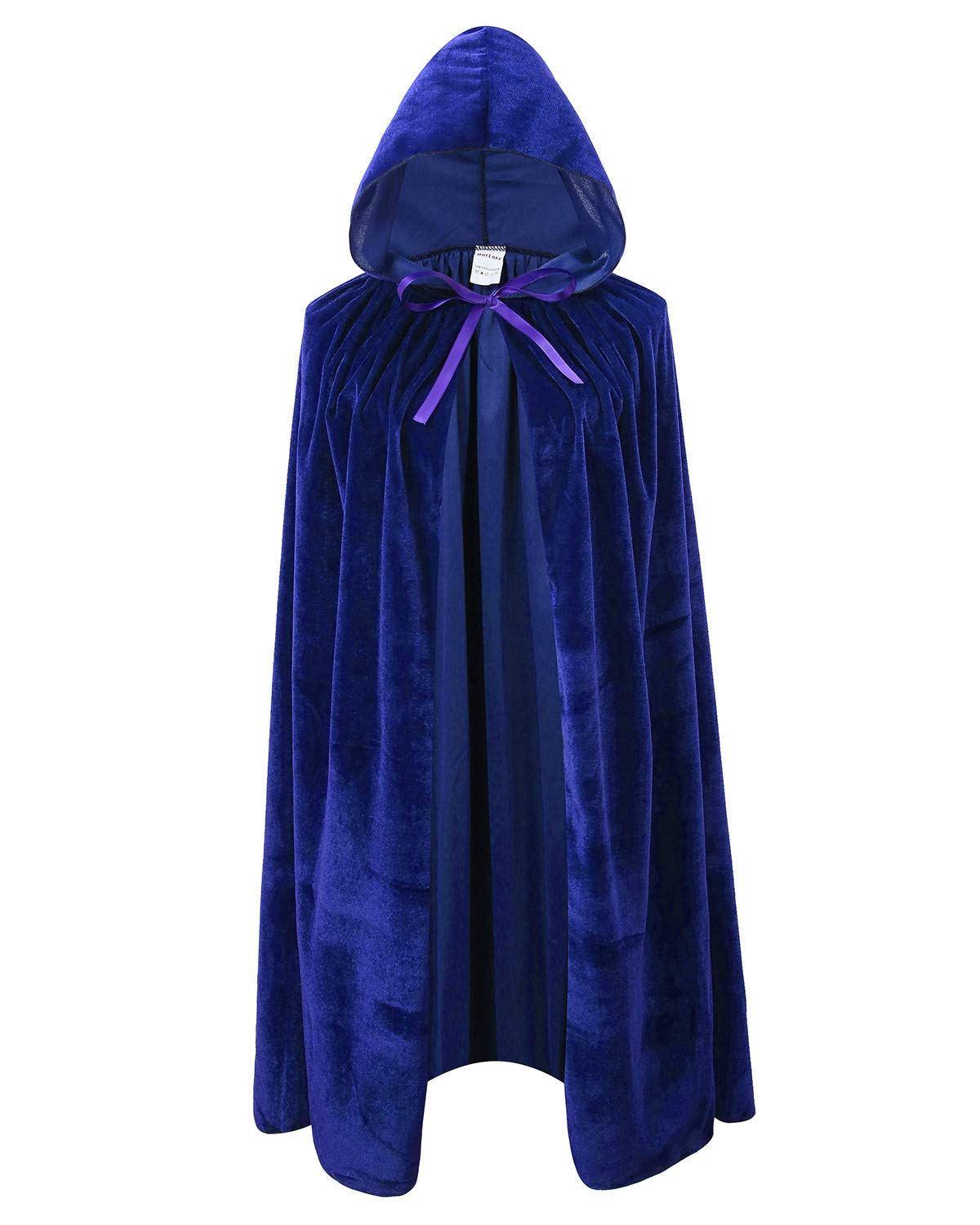 OurLore Kids Velvet Cape Cloak With Hood Unisex-Child Cosplay Halloween Christmas Costume