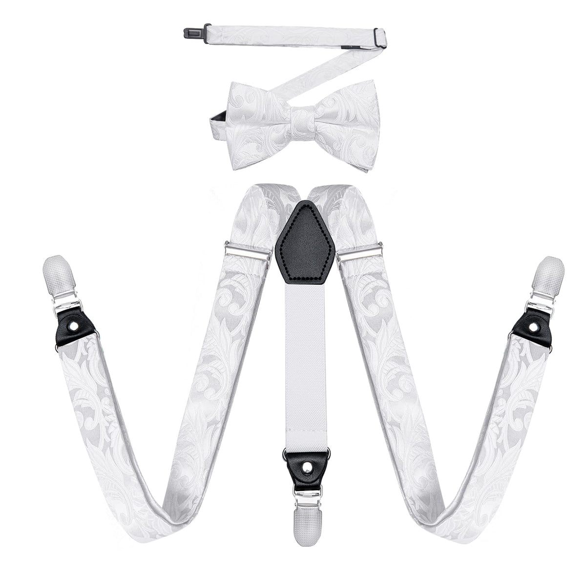 DiBanGu Boys Silk BowTie Set Y Back Kids Suspenders Gift Box