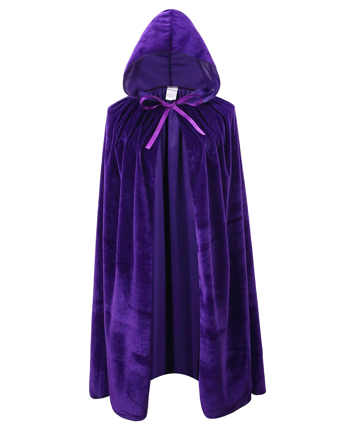 OurLore Kids Velvet Cape Cloak With Hood Unisex-Child Cosplay Halloween Christmas Costume