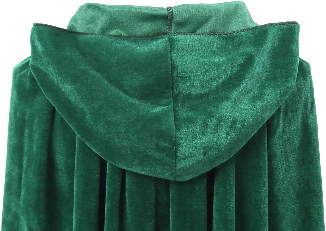 OurLore Kids Velvet Cape Cloak With Hood Unisex-Child Cosplay Halloween Christmas Costume