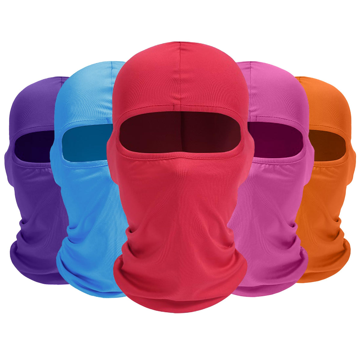 ROXUN Balaclava Ski Mask, 5 Pack Neck Gaiter Motorcycle Summer Cooling