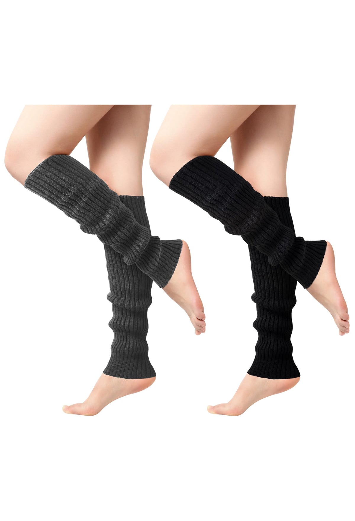 Passionbility Leg Warmers for Women 80s, Ribbed Knit Long Socks Leg Warmer