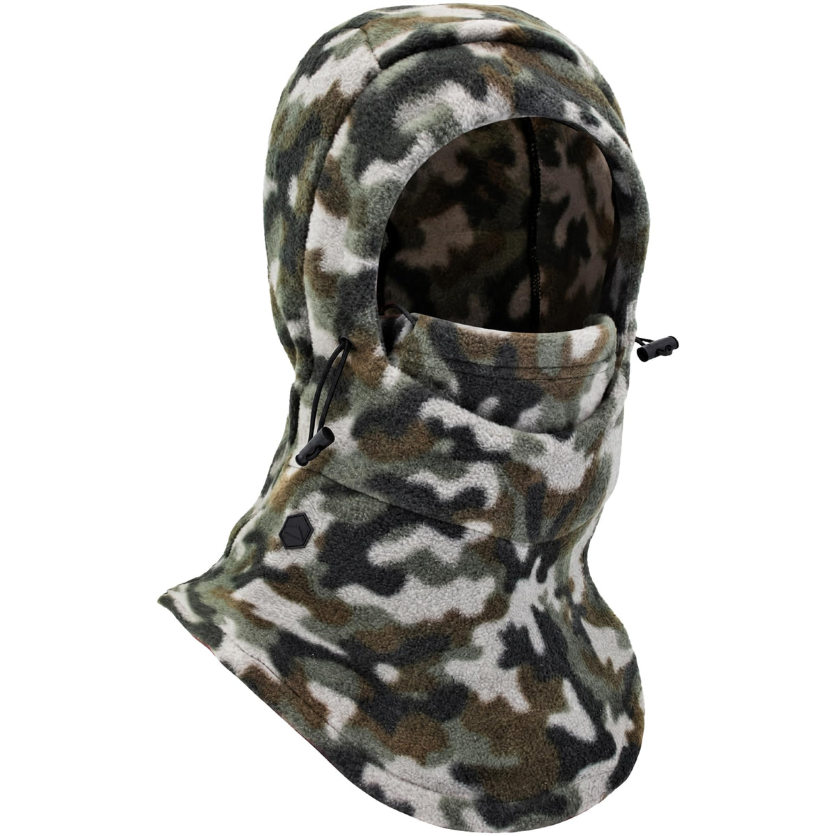 Tough Headwear Fleece Balaclava Hoodie Ski Mask - Wind Resistant Extreme Cold Weather Gear - Thermal Winter Face Mask