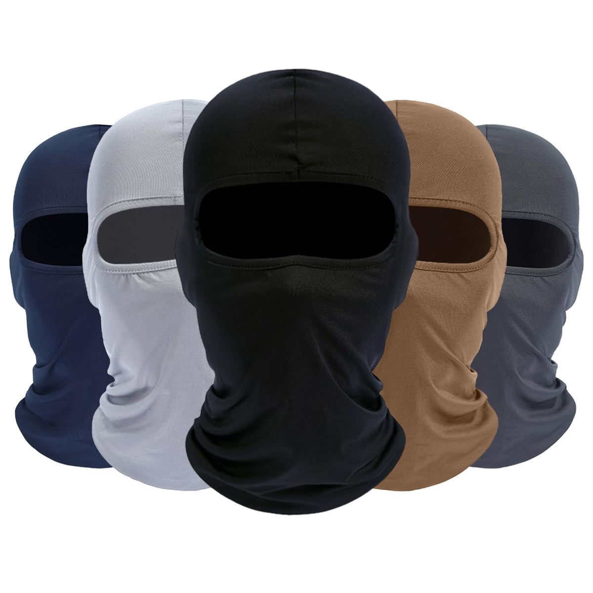 ROXUN Balaclava Ski Mask, 5 Pack Neck Gaiter Motorcycle Summer Cooling