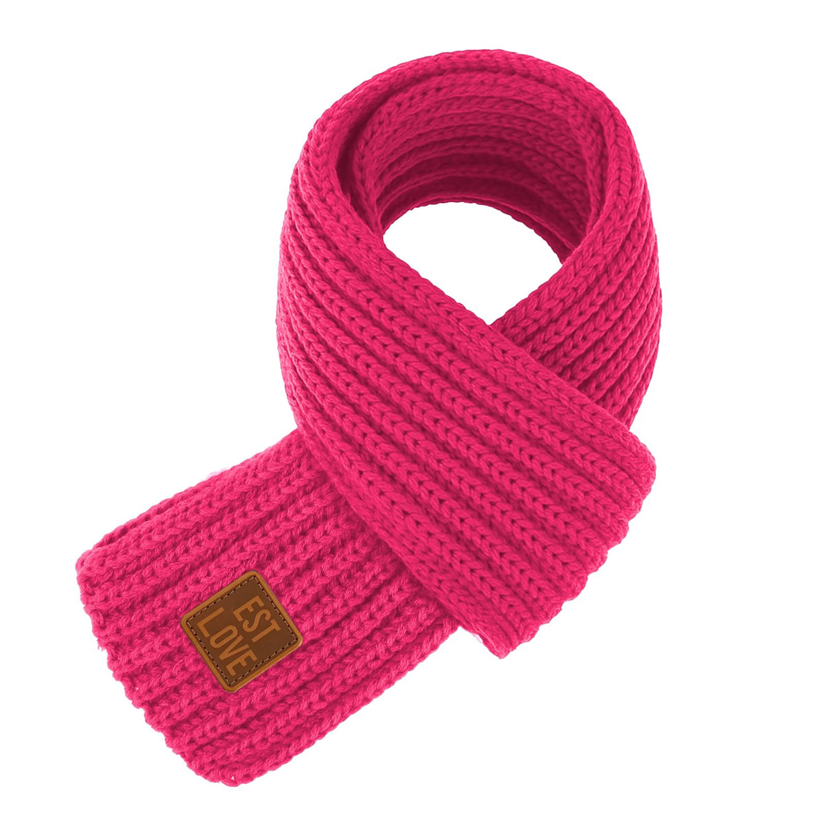 Abeillo Warm Kids Winter Knit Scarves Soft Knitted Neck Warmer Scarf Warm Scarves Wrap for Boys Girls