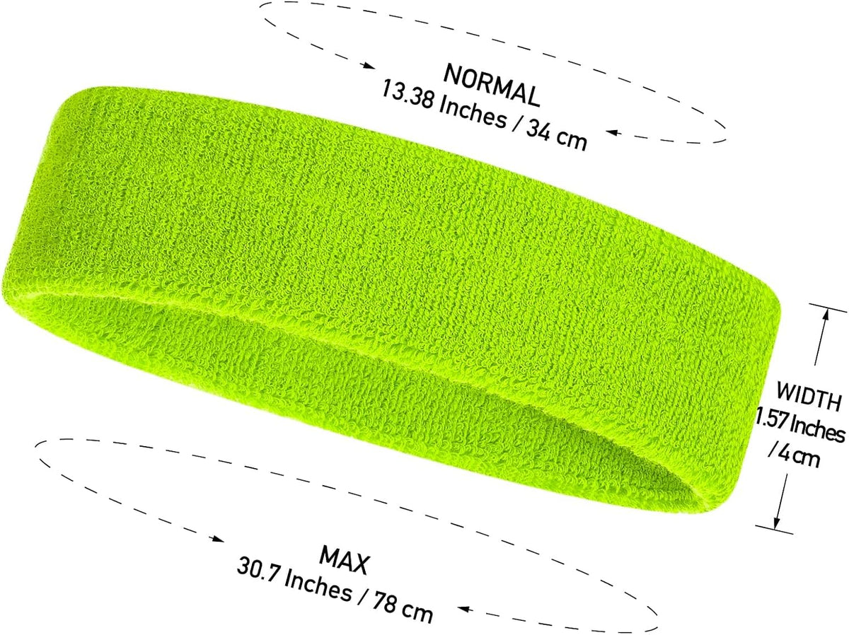 ONUPGO Kids Sweatbands Toddler Headband Wristband Set - Athletic Cotton Baby Sweat Band for Kids Youth Baby (1 Headband + 2 Wristbands)