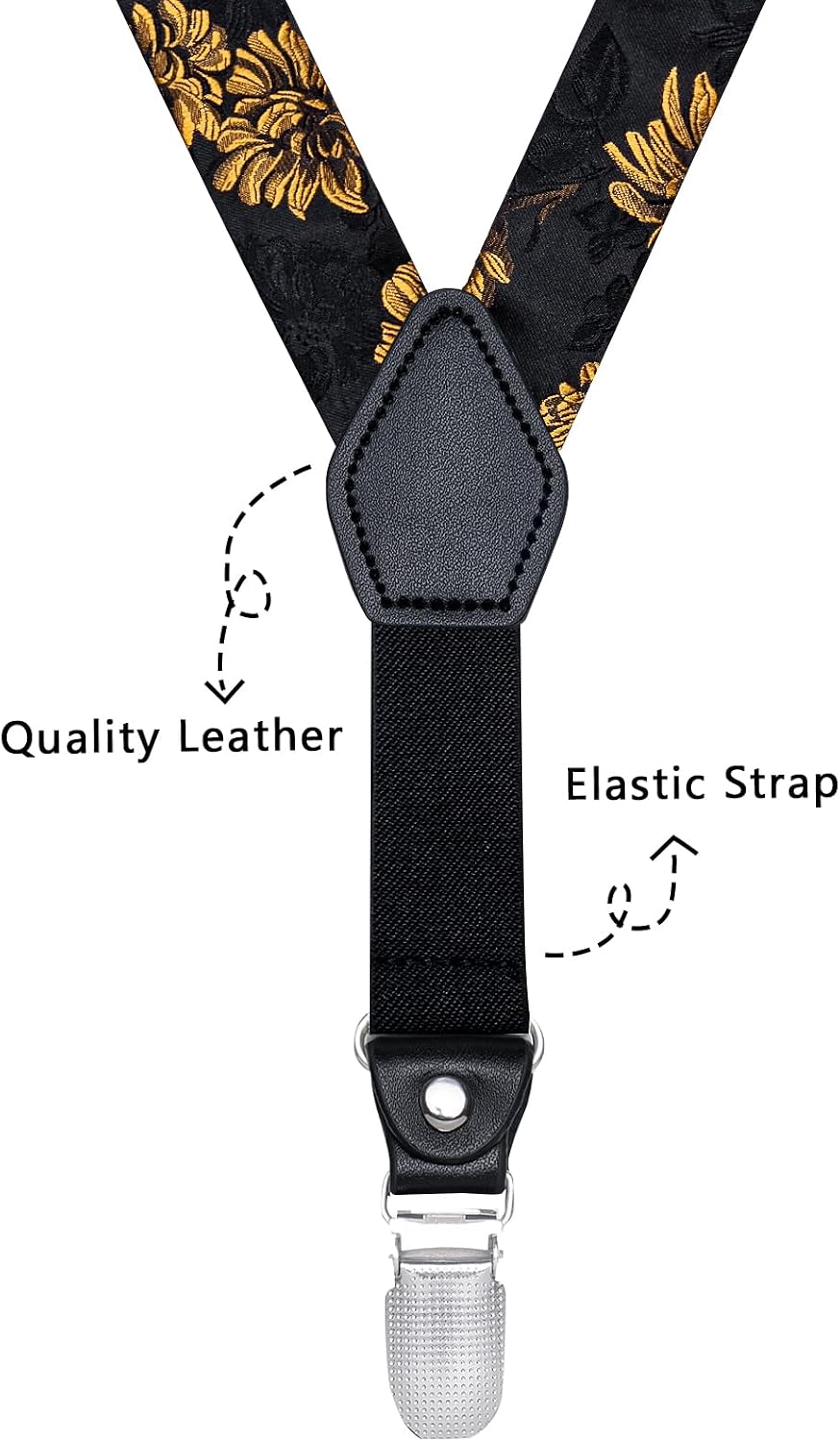 DiBanGu Boys Silk BowTie Set Y Back Kids Suspenders Gift Box