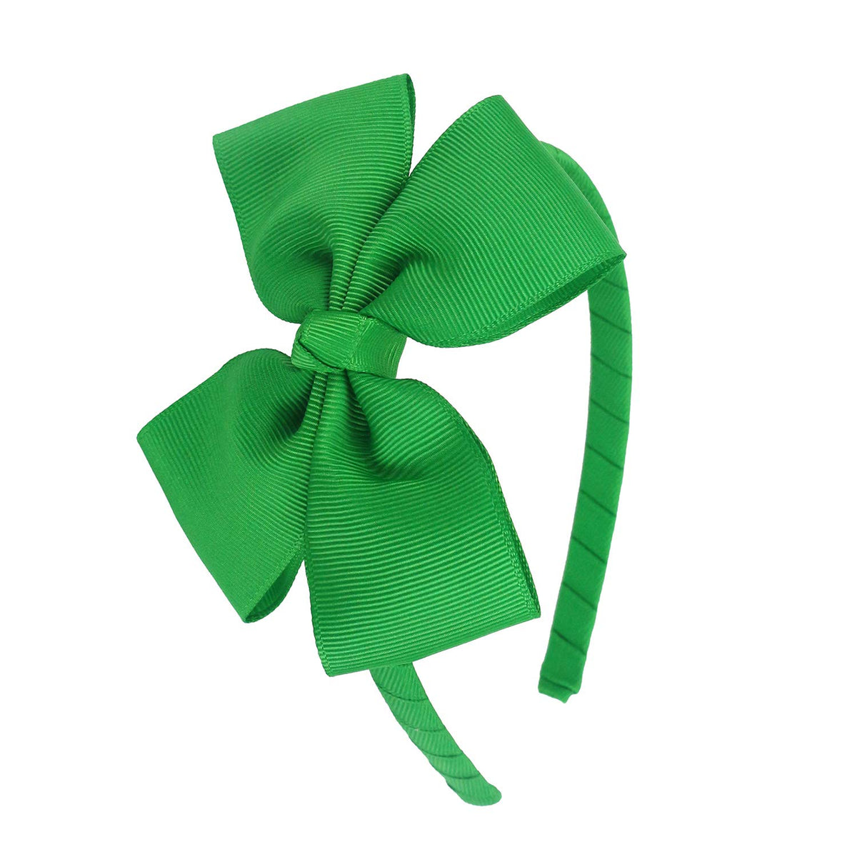 MEEDEE Grey Grosgrain Bow Headband, 1 PCs, for Girls Toddlers Kids Party Decoration Cosplay Costume Hair Accessory, Handmade Hair Band