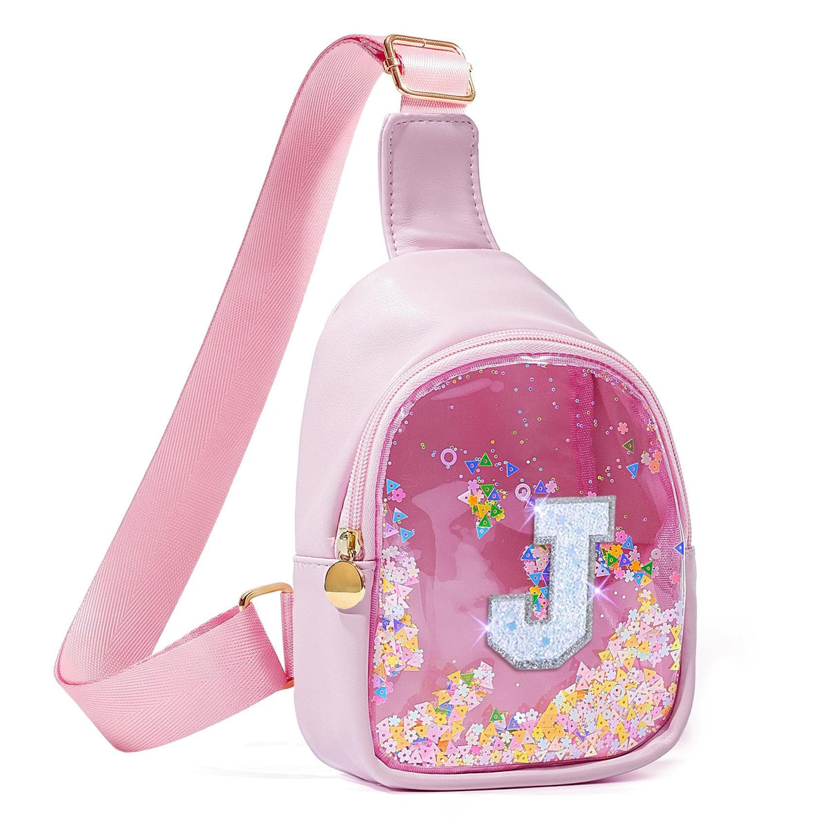 COSHAYSOO Personalized Christmas Birthday Gifts Burr Basket Stuffers for Girls Blue Purse Sling Bag Crossbody Girl Cute Funny Cool Mini Travel Fashion Accessories Monogrammed Initial Letter K