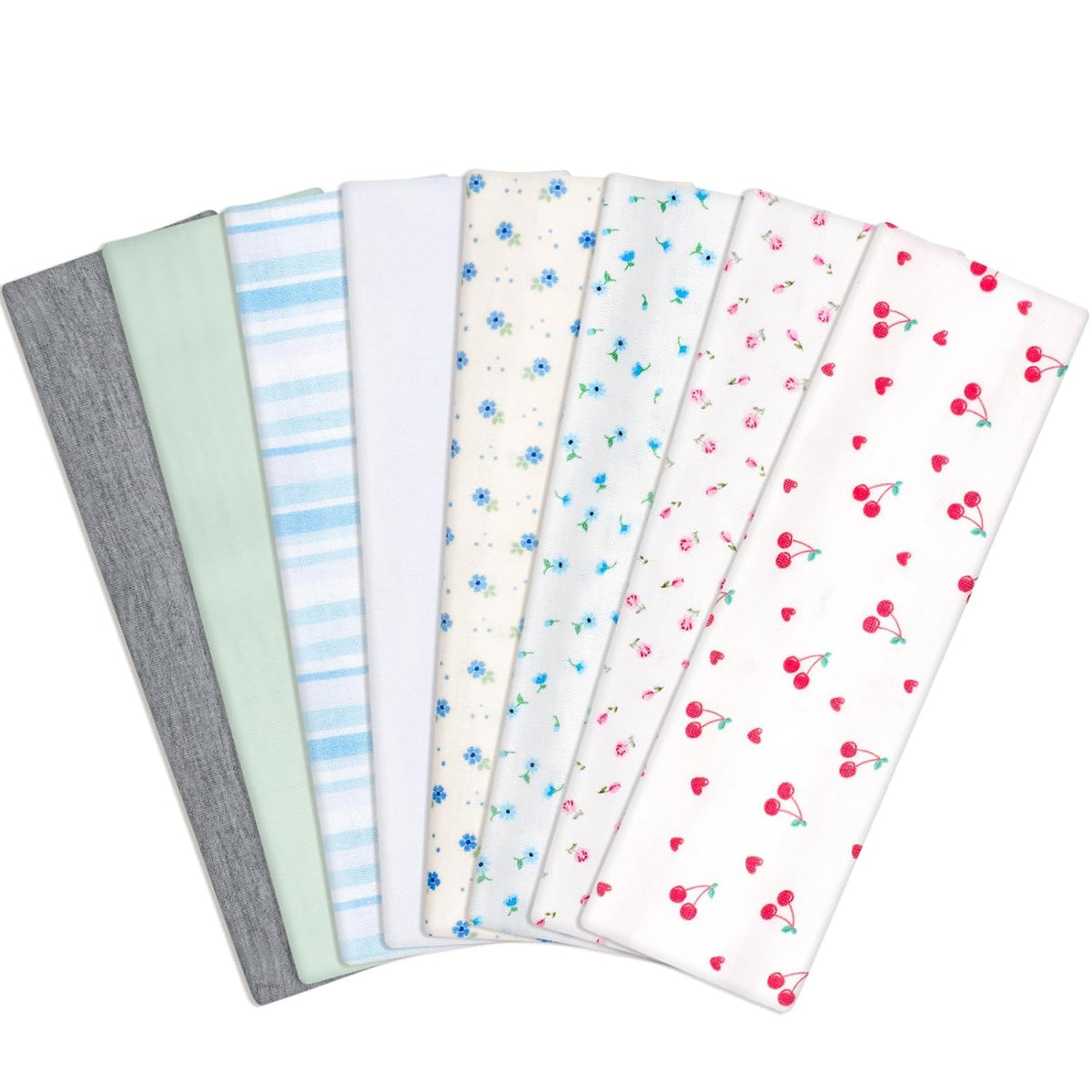 obeoby Flower Headbands for Music Festival Outfits, Cute Headbands for Teen Girls Daily Outfit Gatherings Non Slip Floral Stripe Fashion Hair Bands