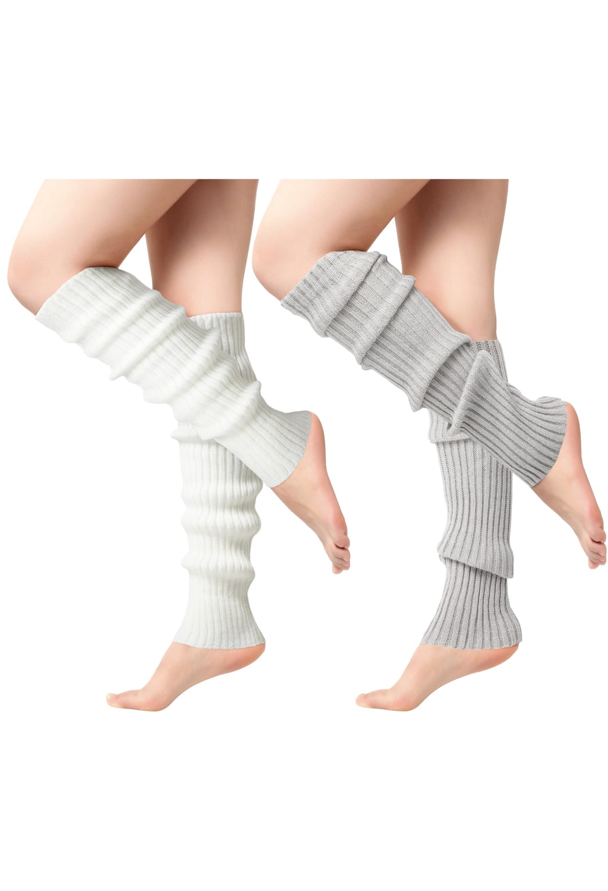 Passionbility Leg Warmers for Women 80s, Ribbed Knit Long Socks Leg Warmer
