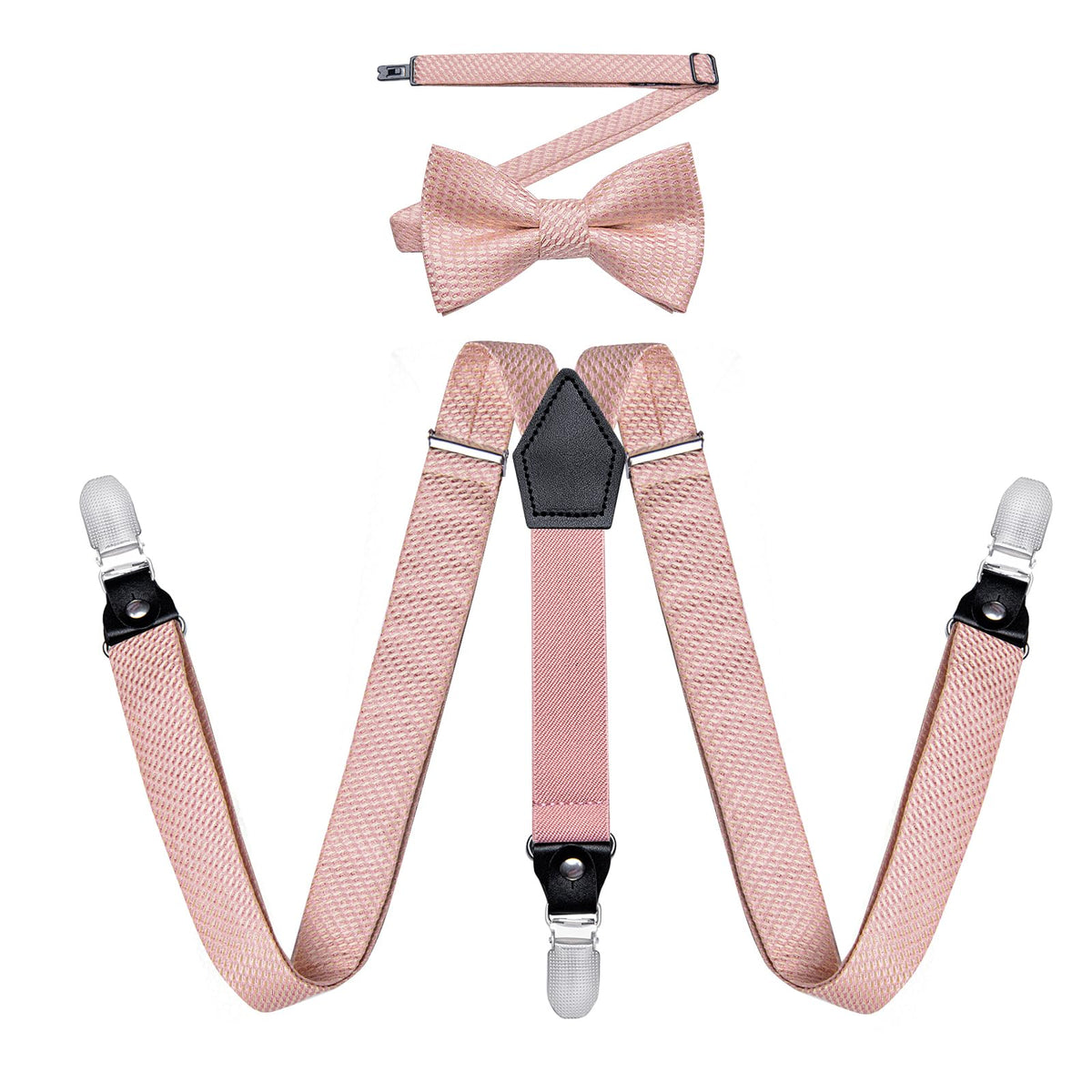 DiBanGu Boys Silk BowTie Set Y Back Kids Suspenders Gift Box