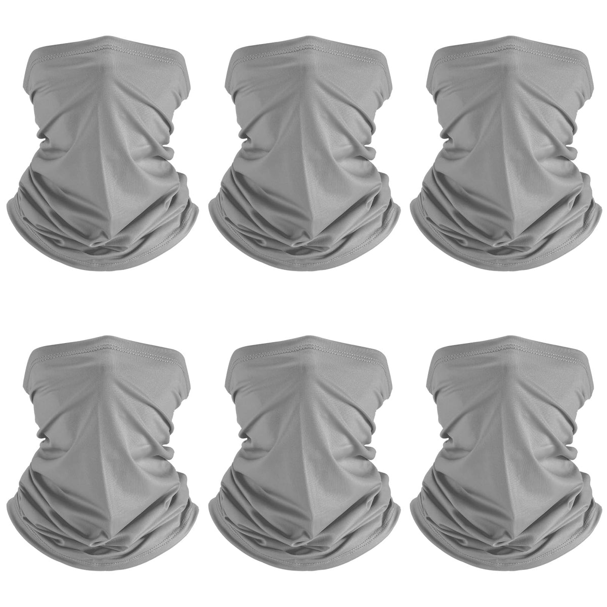 Geyoga 6 Pcs Neck Gaiter Cooling Face Bandana Mask for Men