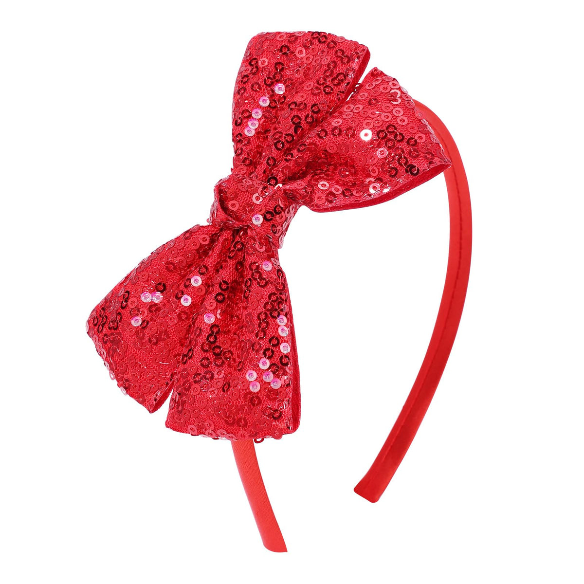 Sequin Gold Bow Headband for Girls Cute Glitter Hair Bands