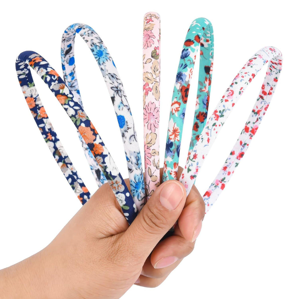 LYroo Headbands for Girls,Cute Glitter Headbands with Teeth Floral Thin Head Bands for Kids Non Slip for Little Girls Hair Accessories