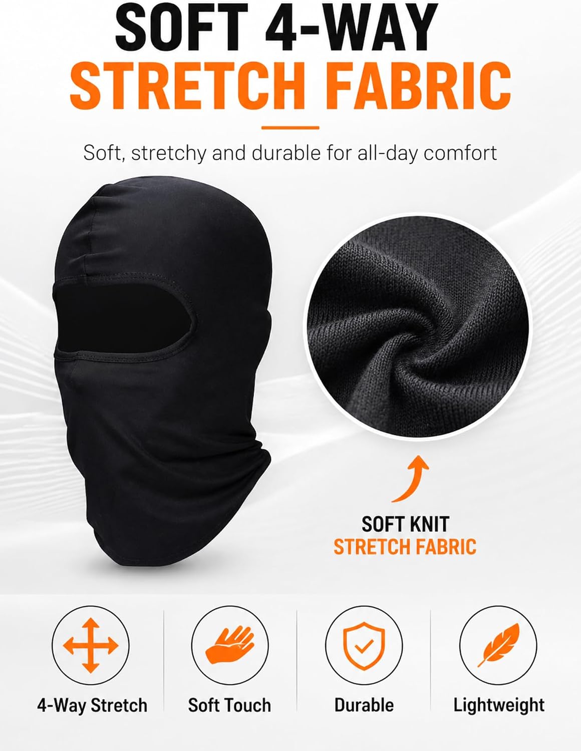 SATINIOR 6 Pcs Ski Balaclava Men Full Face Cover Mask