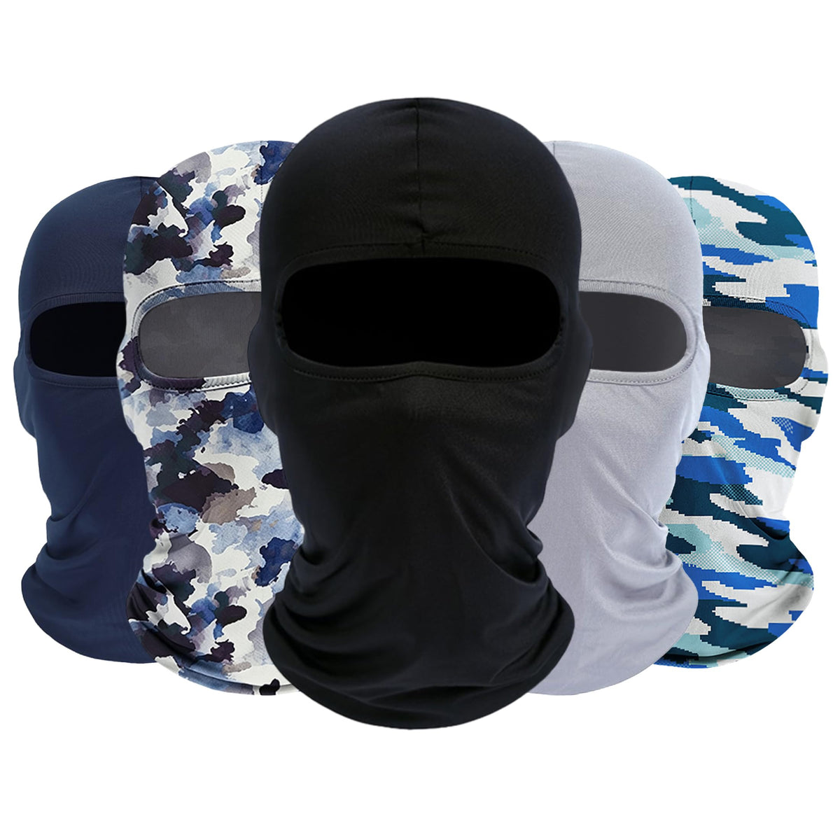 ROXUN Balaclava Ski Mask, 5 Pack Neck Gaiter Motorcycle Summer Cooling
