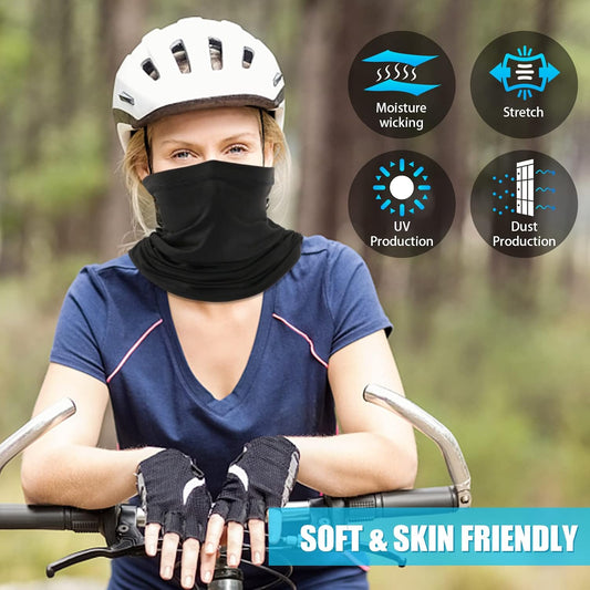 Fivali Neck Gaiter Face Mask: Cooling Windproof Breathable Bandana