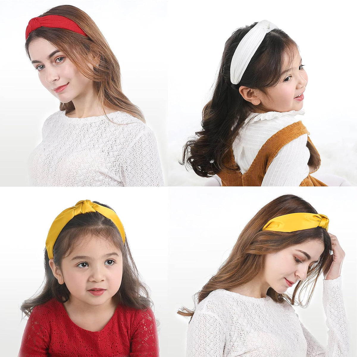 Funtopia Fashion Headbands for Women Girls, 10 Pcs Knotted Headbands