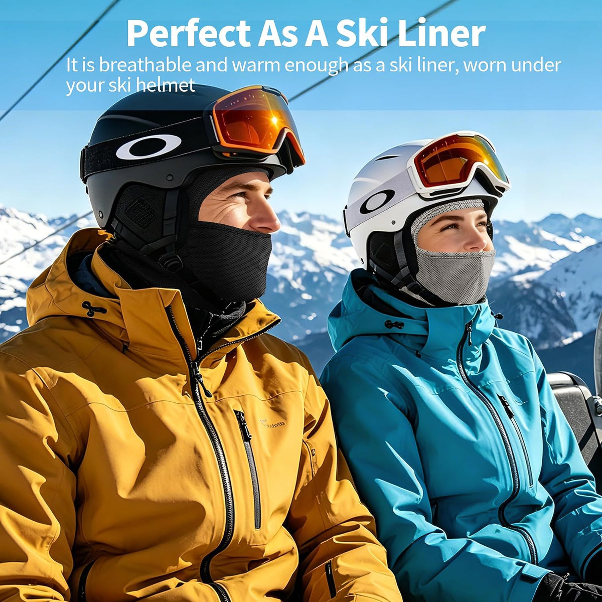 Balaclava Ski Mask, UPF 50+ Breathable Full Face Cover for Men Women