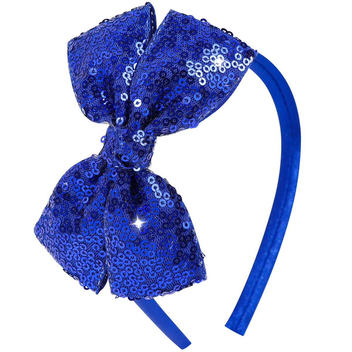 Sequin Gold Bow Headband for Girls Cute Glitter Hair Bands