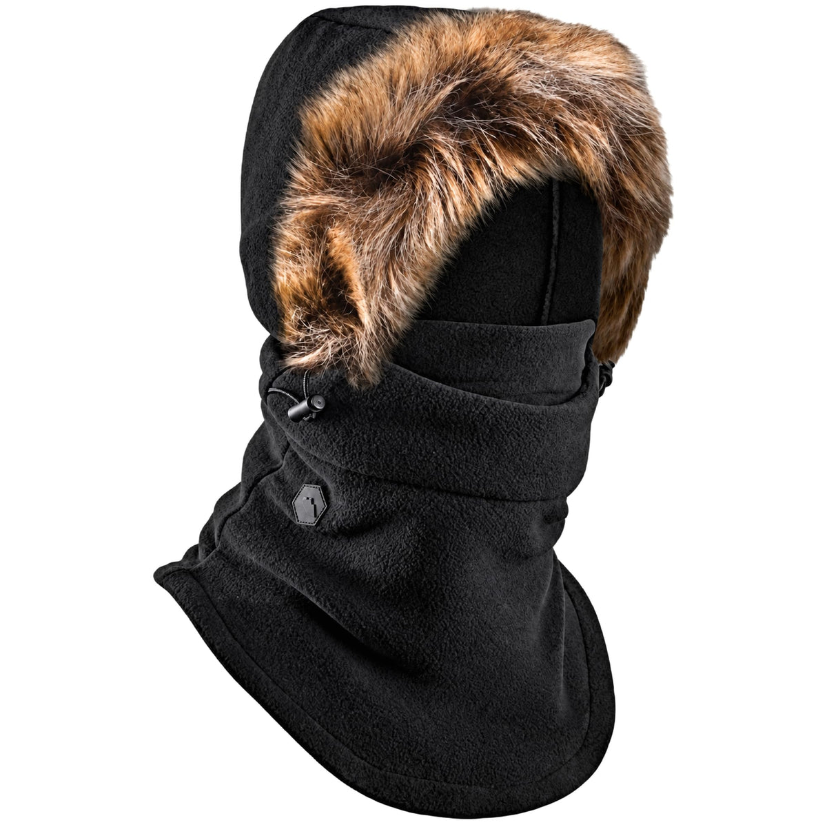 Tough Headwear Fleece Balaclava Hoodie Ski Mask - Wind Resistant Extreme Cold Weather Gear - Thermal Winter Face Mask