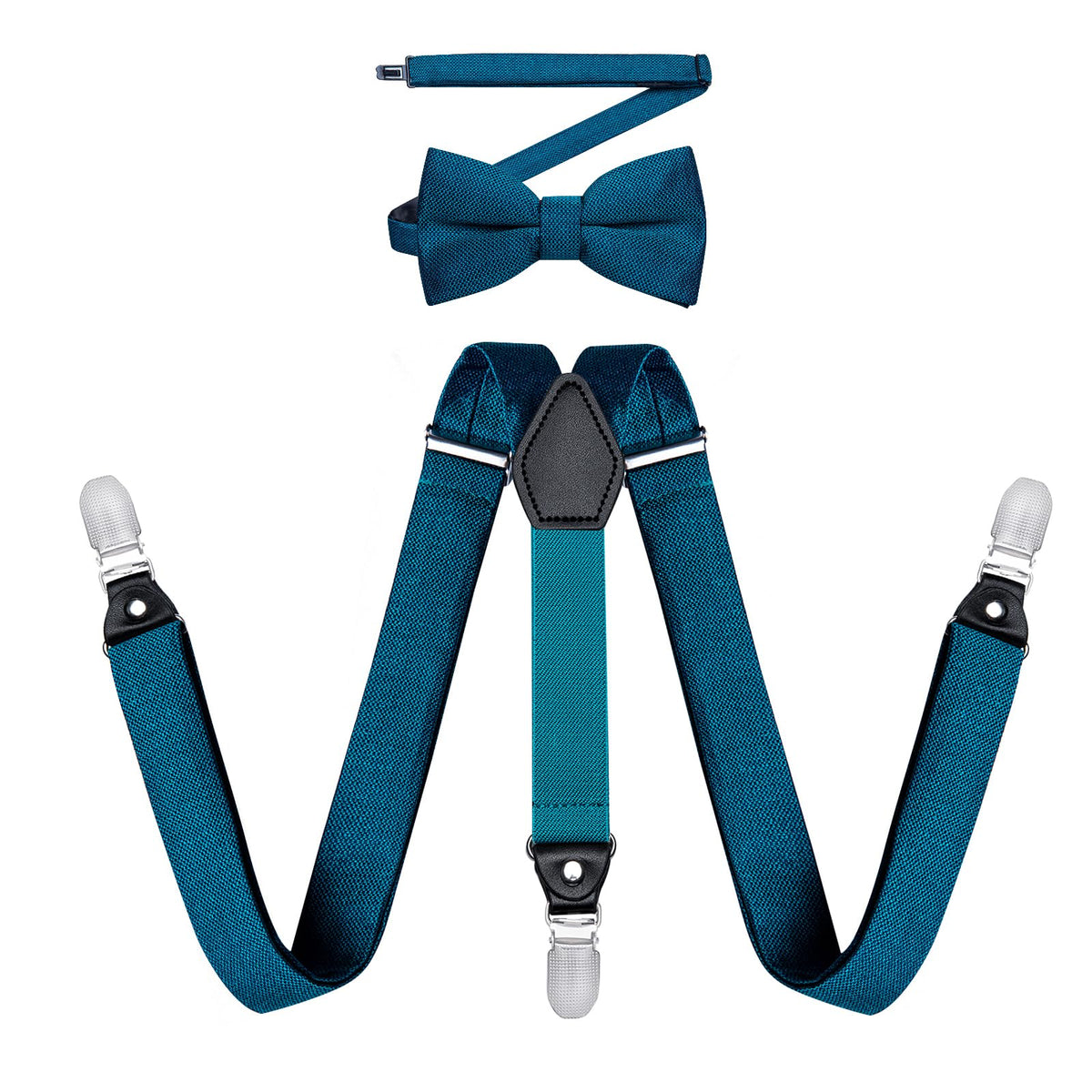 DiBanGu Boys Silk BowTie Set Y Back Kids Suspenders Gift Box