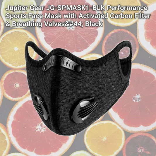 212 Main Unisex Outdoor Sport Face Mask with PM2.5 Activated Carbon Mesh Fabric, Protection, Dual Valves, Adjustable Anti-Slip Ear Loops, Snug Fit, Hot Climate Friendly, Durable for Biking, Running, Adults All Sizes