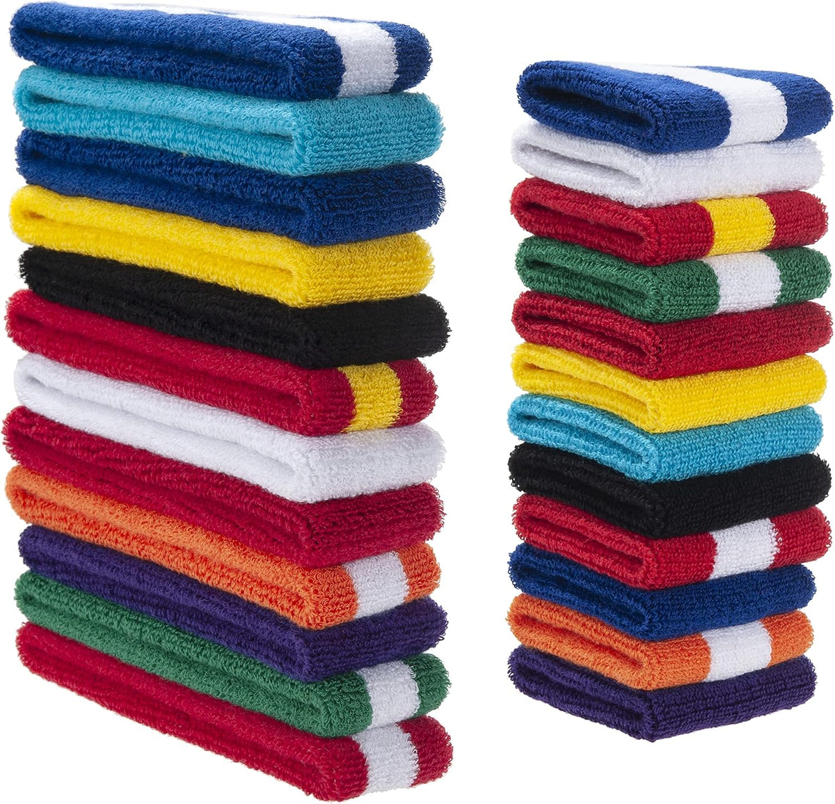 ONUPGO Kids Sweatbands Toddler Headband Wristband Set - Athletic Cotton Baby Sweat Band for Kids Youth Baby (1 Headband + 2 Wristbands)
