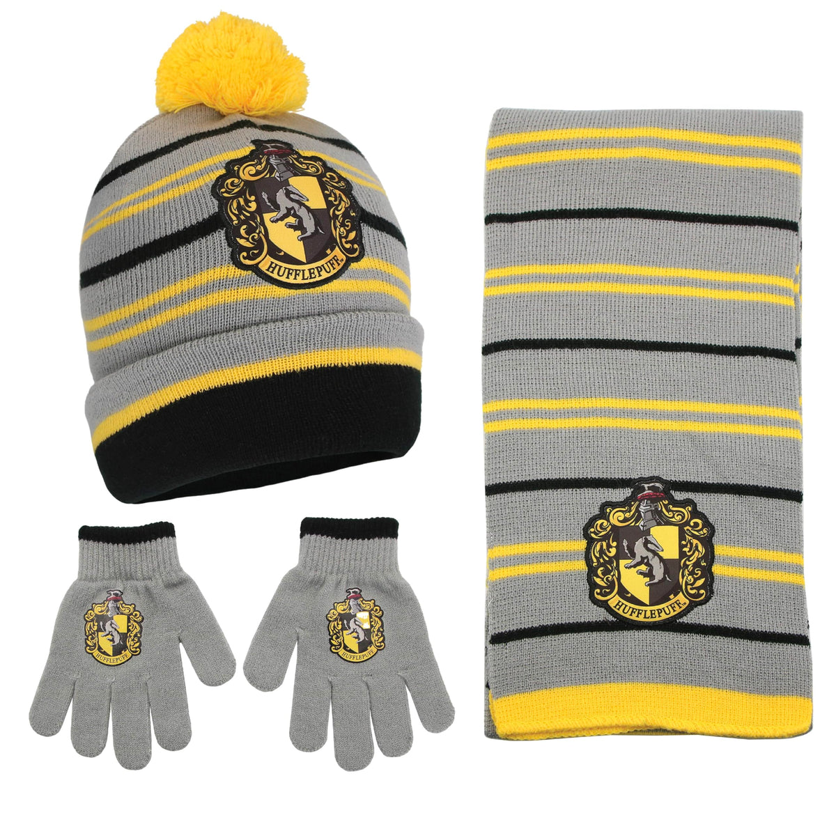 Harry Potter Kids Winter Hat Gloves Scarf Set, or Ski Gloves for Boys and Girls, Winter Hat for Kids 4-14 Years