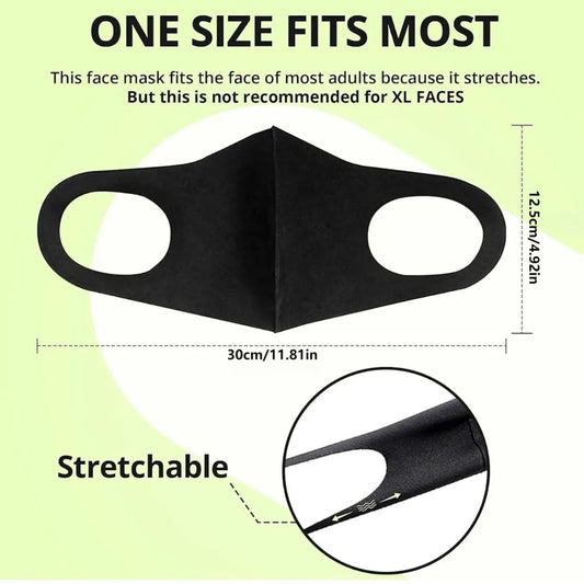 Outdoor Sunscreen Dust Mask, 3 Counts Washable & Reusable Mask, Breathable & Comfortable Face Coverage Mask, Outdoor Accessories, Christmas Gift