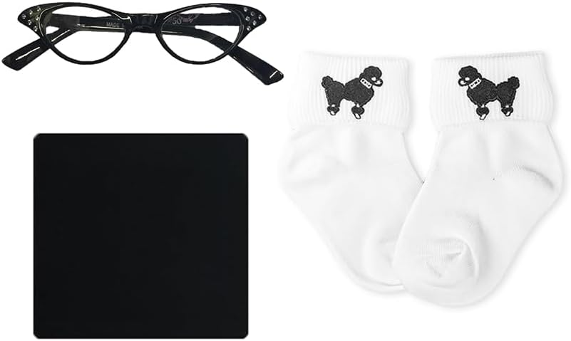 Hip Hop 50's Shop 50's 3 Piece Costume Accessory Set for Kids Toddler Child